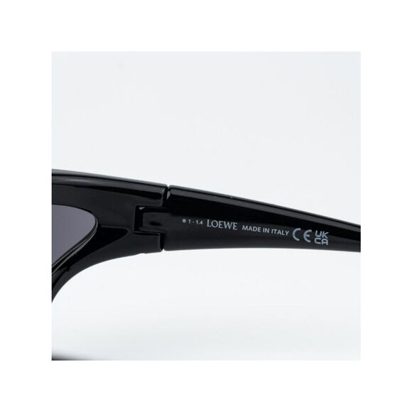 Loewe x PAULA\'S IBIZA Women Sunglasses Black Smoke Wraparound LW40143U 01A main image 4